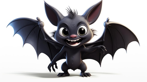 Midflight Bat Cartoon-momentopname