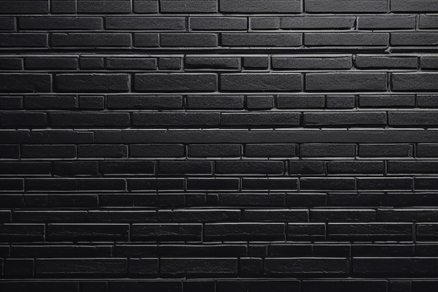 Photo midnight elegance a dark background design featuring a black brick wall