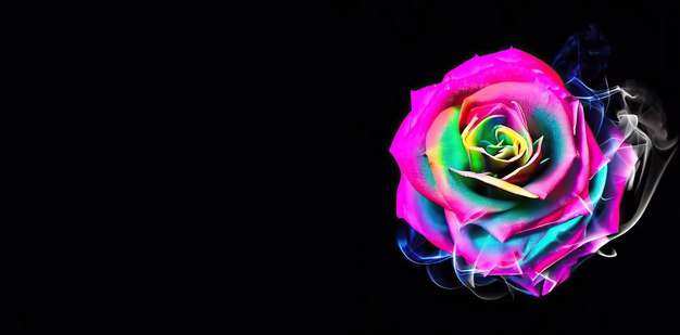 Полуночная цветочная мозаика генеративный ИИ