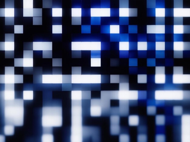 Midnight Mystique Fading Pixel Square Modern Abstract 1