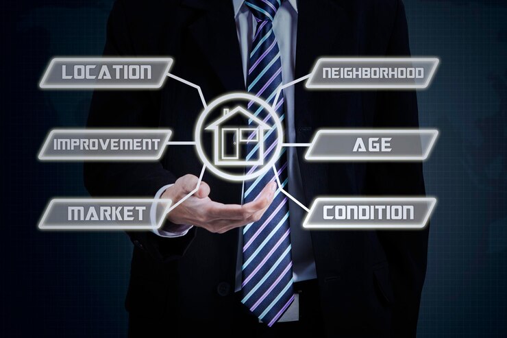 Photo midsection of businessman protecting text against black background
