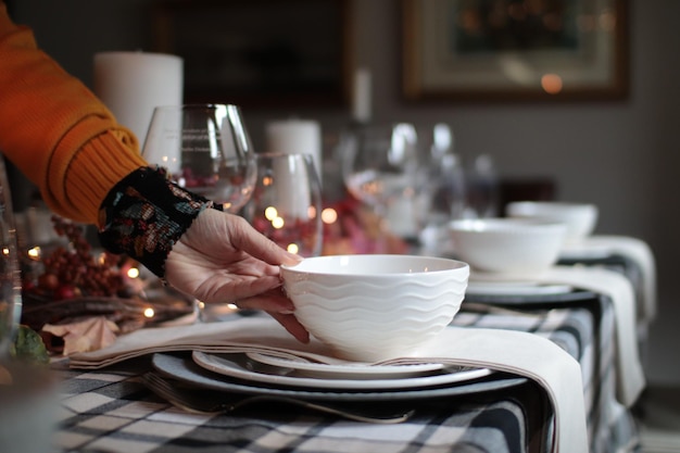 Midsection of man preparing food in restaurant