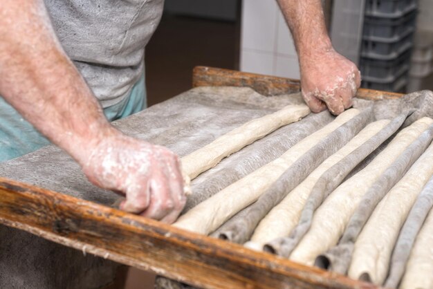 midsection of man preparing food