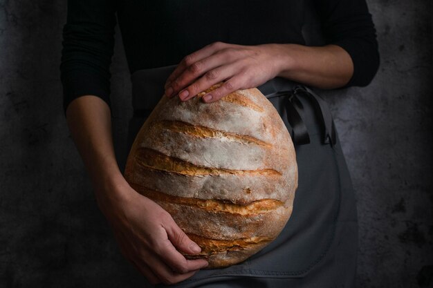 Midsection of man preparing food