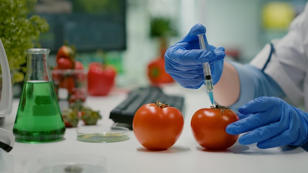 Foto sezione centrale di una persona con dei frutti