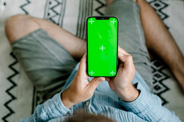 Midsection of woman using mobile phone