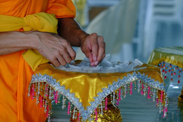 Photo midsection of woman working