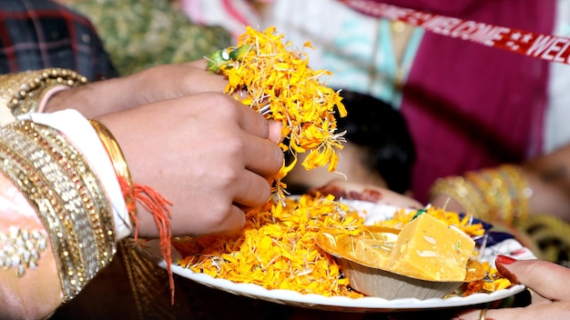 Midsection of women in traditional clothing during festival