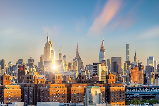 Midtown skyline van New York City - prachtig stadsgezicht in de VS