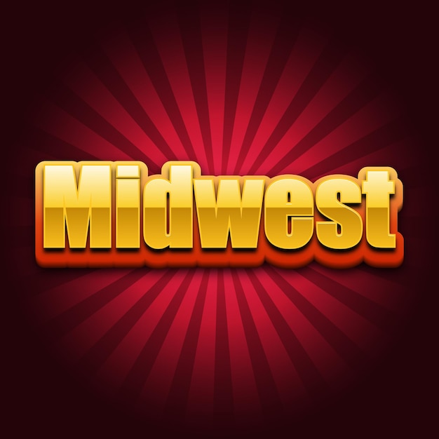 Photo midwest text effect gold jpg attractive background card photo