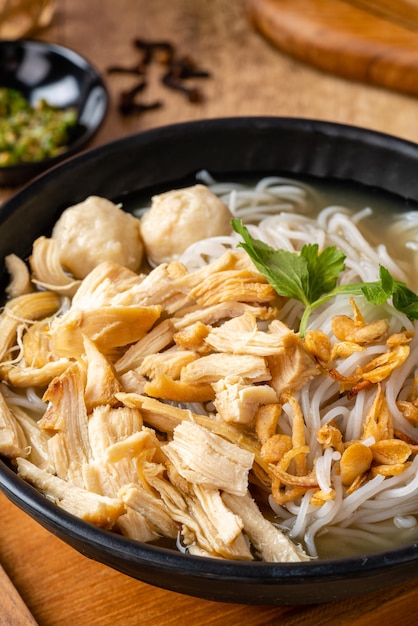 Mie Soep met Bakso of baso is een Indonesische gehaktbal