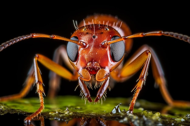 Mieren die met dode insecten of andere organische stoffen omgaan