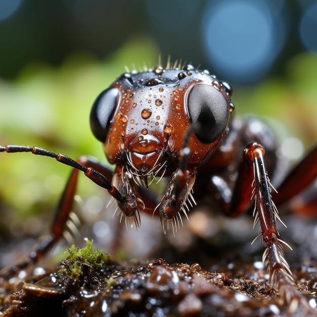 Mierenkolonie microscopisch beeld