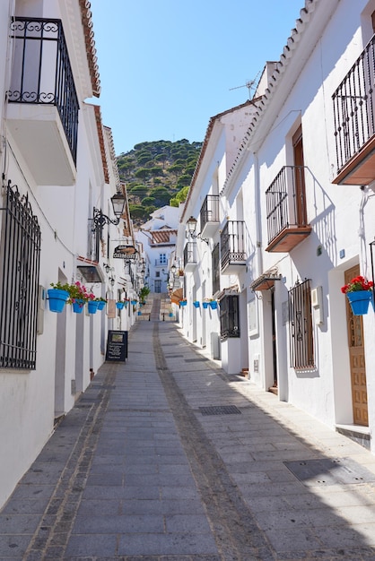 Mijas oude stad van Andalusië Spanje De prachtige bergstad Mijas Andalusië Spanje