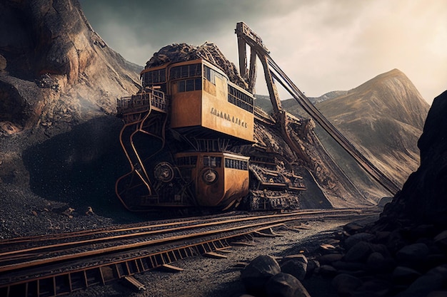 Mijnbouw en mineralen AI gegenereerd
