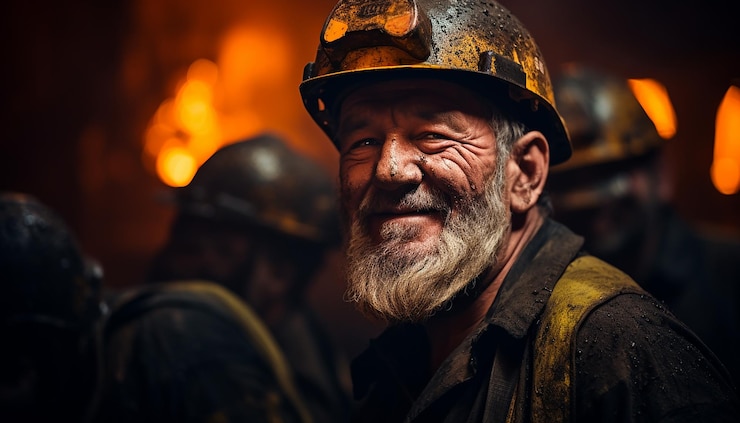 Foto mijnwerkers mijn portait fotografie