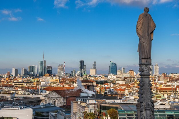 Milan italy city skyline