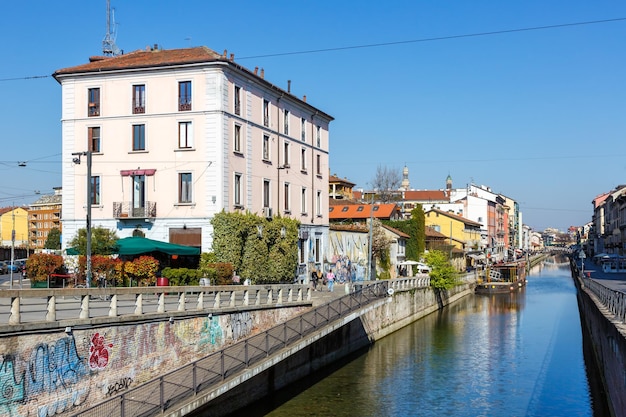 Milan Navigli Milano restaurant and bar district travel traveling holidays vacation town in Italy