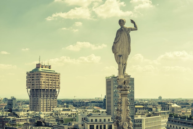 Milan skyline Italy