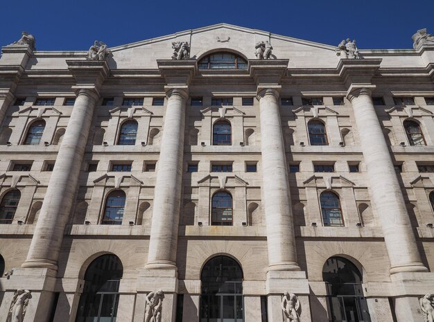 Milan stock exchange in milan