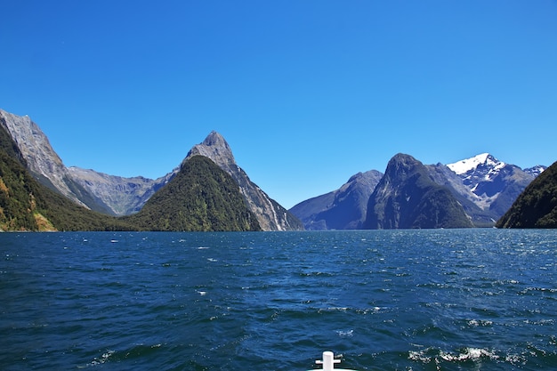 Milford Sound Fjord in New Zealand