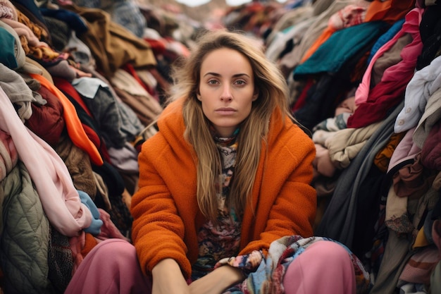 Foto milieueffect van fast fashion