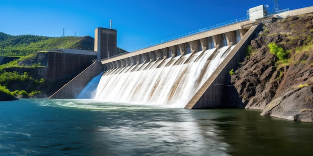 Milieuvriendelijke elektriciteitsproductie is een belangrijk onderdeel van de moderne beschaving Groene energie Een stabiele energiebron is een waterkrachtcentrale