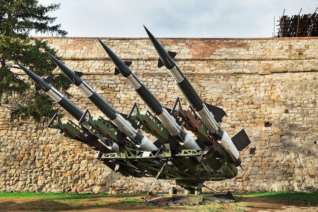 Foto militair museum in kalemegdan belgrado servië reisachtergrond