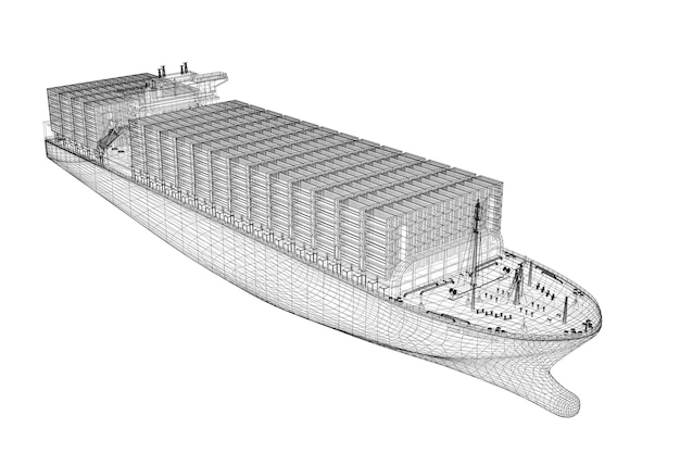 Militair tankmodel, carrosseriestructuur, draadmodel