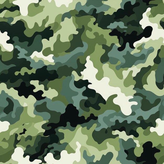 Militaire camouflage naadloos patroon Generatieve AI