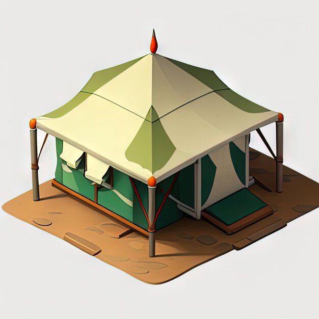 Militaire camouflage tent