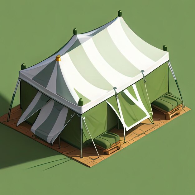 Militaire camouflage tent