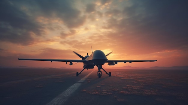 Militaire drone die Generatieve Ai vliegt