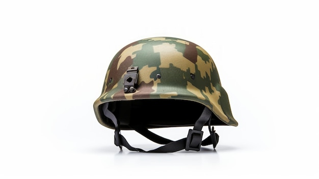 Militaire helm geïsoleerd op witte achtergrond