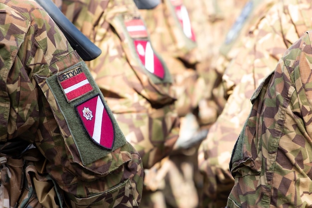 Militaire landeigenaren verdedigers van Letland