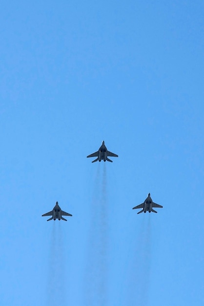 Militaire luchtmachtparade in Kiev op de Onafhankelijkheidsdag van Oekraïne, 24 augustus 2018