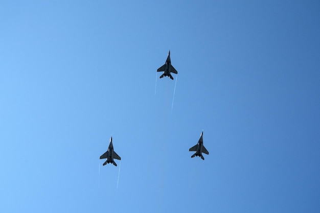 Militaire luchtmachtparade in Kiev op de Onafhankelijkheidsdag van Oekraïne, 24 augustus 2018