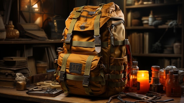 Military backpack Generative Ai