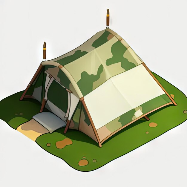 Foto tenda di camuffamento militare