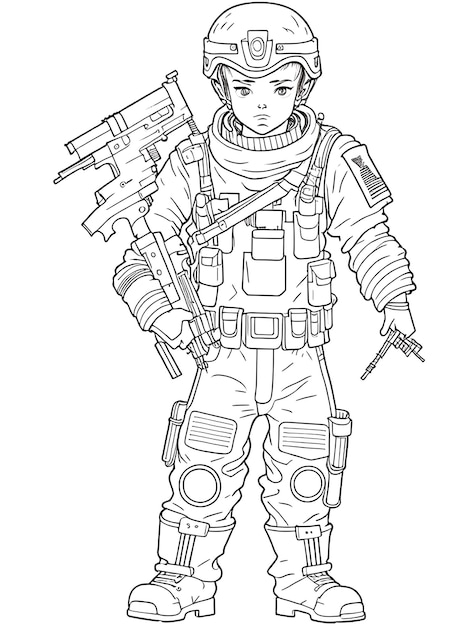 Military coloring pages