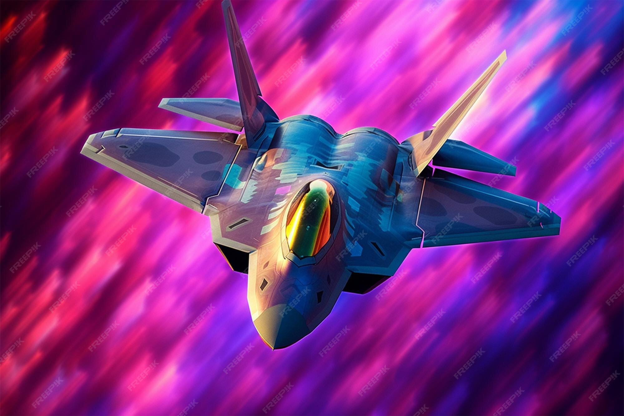 Premium AI Image | military fighter jet flies in the sky above the clouds