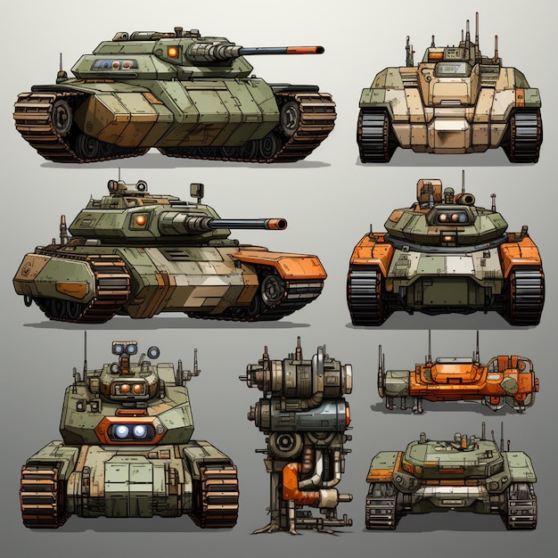 Photo military game assets