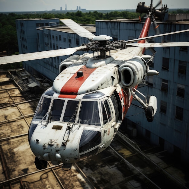 Military Helicopter UH60AL Black Hawk flying in action