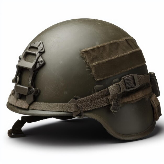 Photo military helmet isolated on white