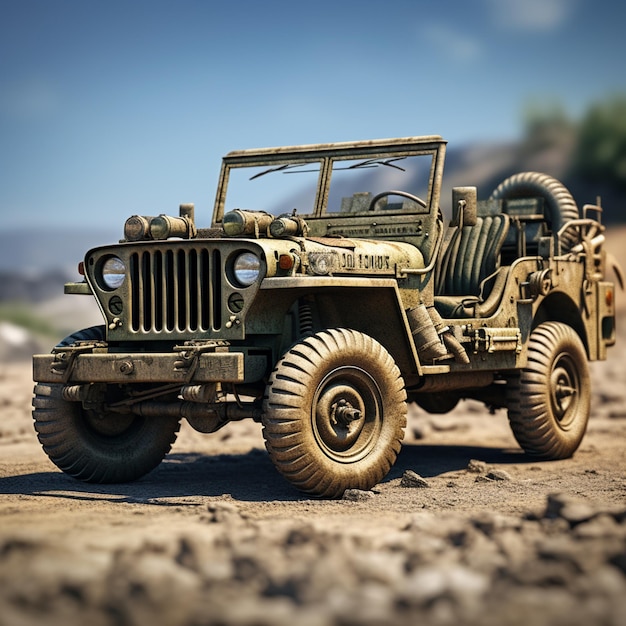 Photo military jeep