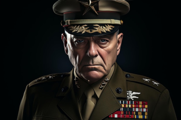 Military Man With Starry Hat