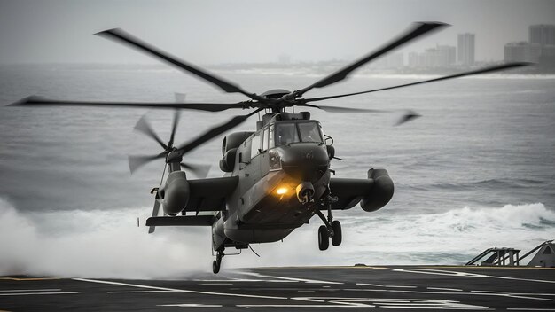 Military navy helicopter