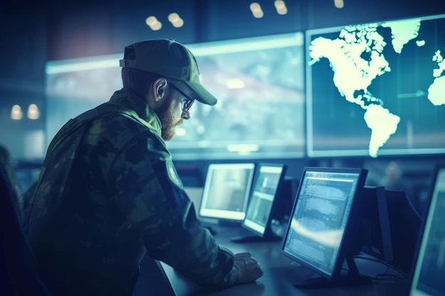 Military officer surveillance data police generate ai