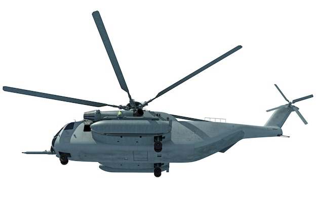 軍用輸送ヘリコプター 3D レンダリング