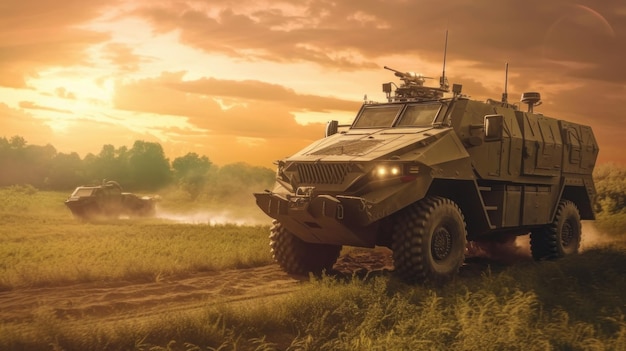 Military vehicle Generative AI